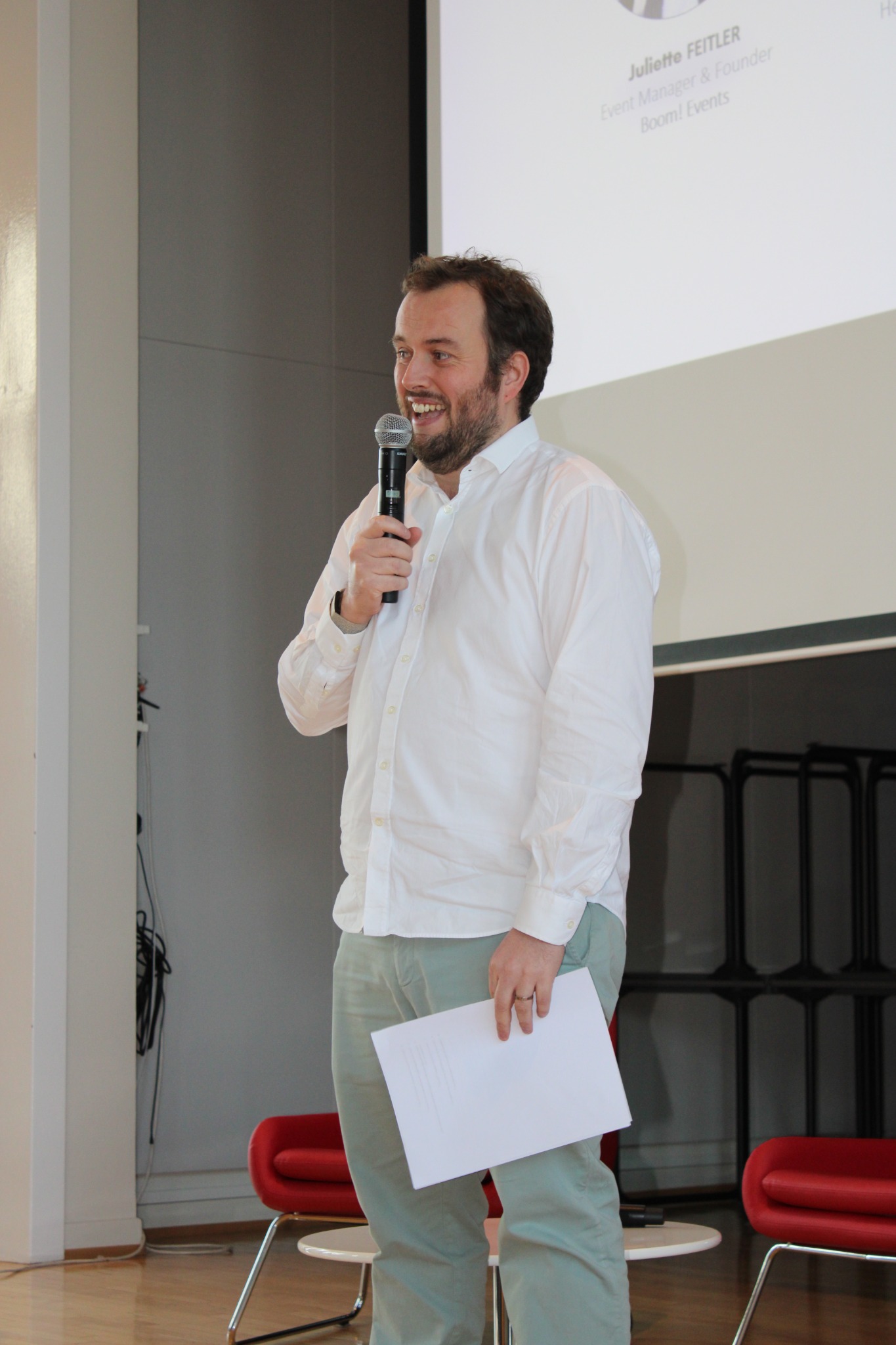 Romain Tisné animant une intervention